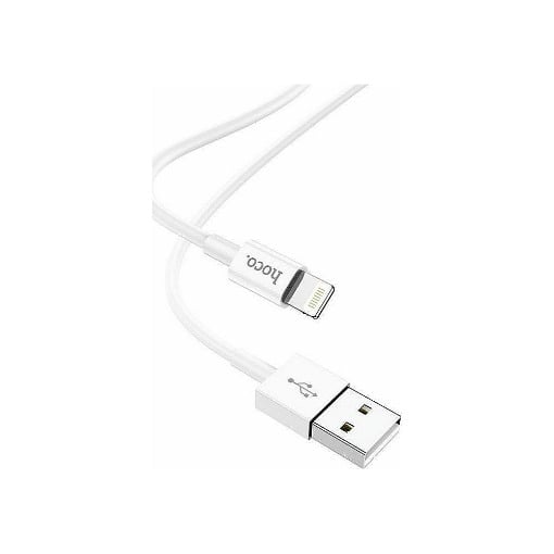 ΚΑΛΩΔΙΟ ΦΟΡΤΙΣΗΣ 1m ΛΕΥΚΟ HOCO X64 LIGHTWEIGHT USB TO LIGHTNING