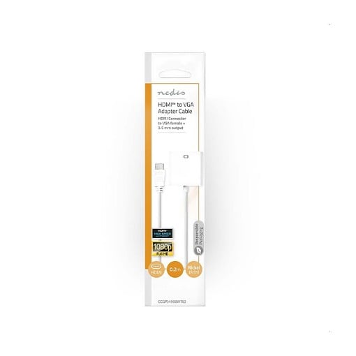 ΜΕΤΑΤΡΟΠΕΑΣ HDMI ΣΕ VGA ΚΑΙ 3,5mm JACK ΓΙΑ ΗΧΟ ΜΕ ΚΑΛΩΔΙΟ 0,20m