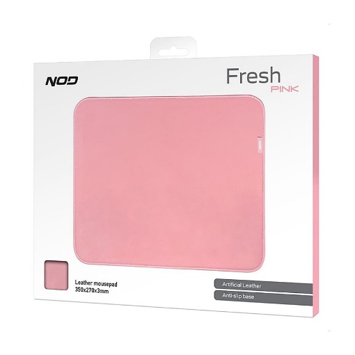 ΔΕΡΜΑΤΙΝΟ MOUSEPAD ΡΟΖ 350x270x3mm NOD FRESH PINK