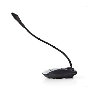 ΕΝΣΥΡΜΑΤΟ ΜΙΚΡΟΦΩΝΟ USB ΜΕ ΚΑΛΩΔΙΟ 1.5m NEDIS MICDU100BK