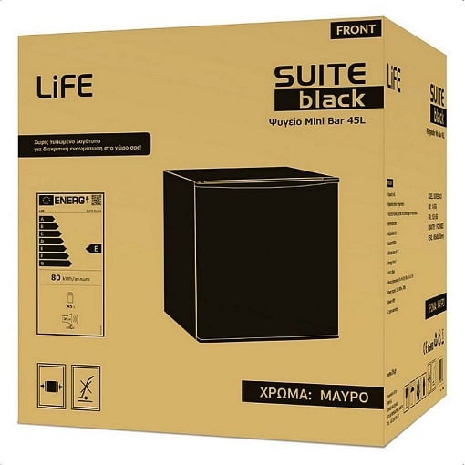 ΨΥΓΕΙΟ MINI BAR 45L LIFE SUITE BLACK