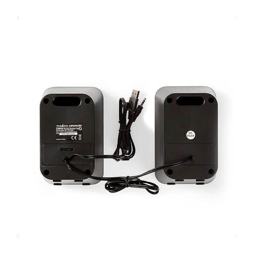 RGB ΣΤΕΡΕΟΦΩΝΙΚΑ ΗΧΕΙΑ GAMING 2.0 10W NEDIS GSPR20020BK