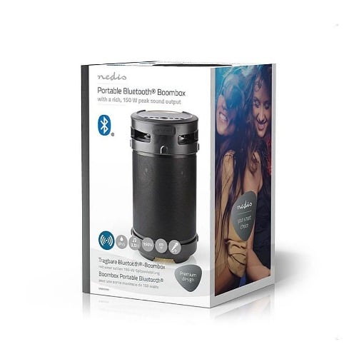 ΦΟΡΗΤΟ BLUETOOTH ΗΧΕΙΟ TWS 150W NEDIS SPBB350BK