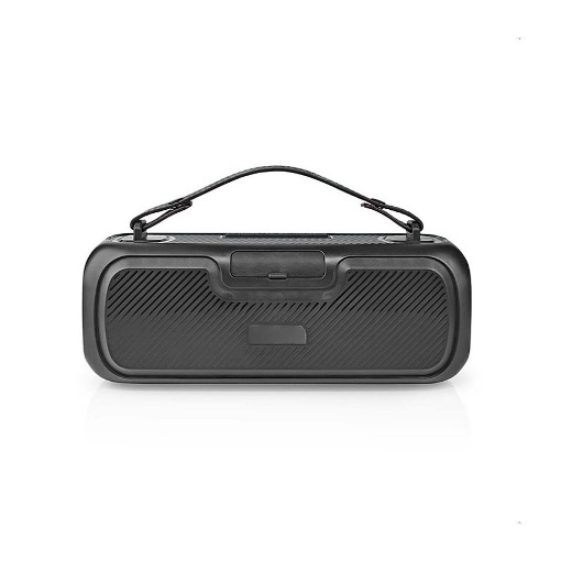 ΦΟΡΗΤΟ TWS ΗΧΕΙΟ BLUETOOTH 30W ΜΕ ΑΦΑΙΡΟΥΜΕΝΗ ΔΕΡΜΑΤΙΝΗ ΛΑΒΗ ΜΕΤΑΦΟΡΑΣ NEDIS SPBB316BK