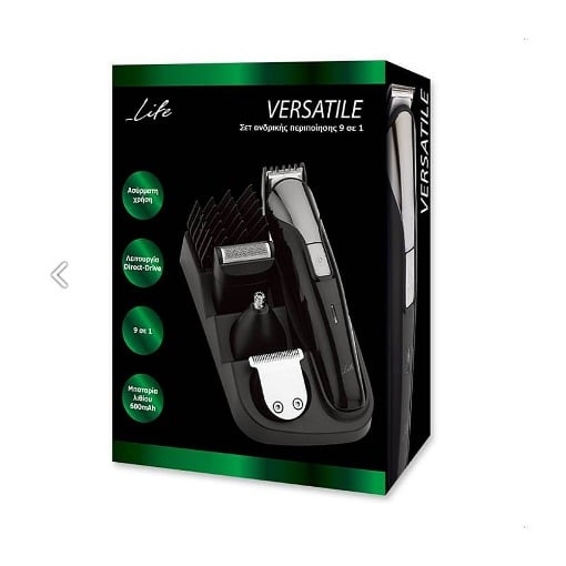 ΣΕΤ ΑΝΔΡΙΚΗΣ ΠΕΡΙΠΟΙΗΣΗΣ 9 ΣΕ 1 LIFE VERSATILE (ΚΟΥΡΕΥΤΙΚΗ & ΞΥΡΙΣΤΙΚΗ ΜΗΧΑΝΗ & TRIMMER)