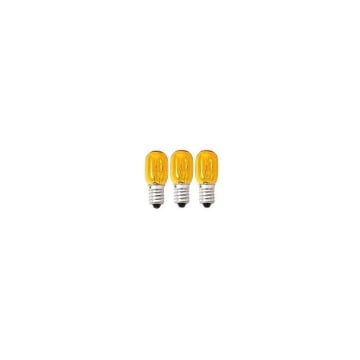 EUROLAMP ΛΑΜΠΑ ΝΥΚΤΟΣ 5W E14 ΚΙΤΡΙΝΗ (3τεμ)