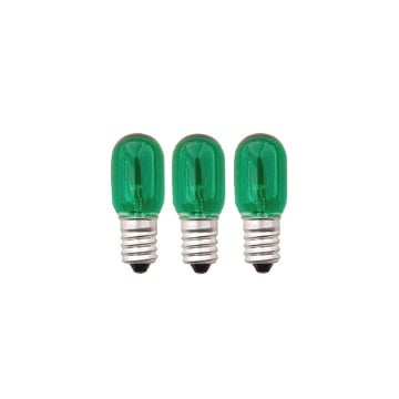 EUROLAMP ΛΑΜΠΑ ΝΥΚΤΟΣ 5W E14 ΠΡΑΣΙΝΗ (3τεμ)