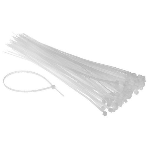 EUROLAMP ΔΕΜΑΤΙΚΑ TIRE UPS ΛΕΥΚΑ 250x3,6 (100τεμ)