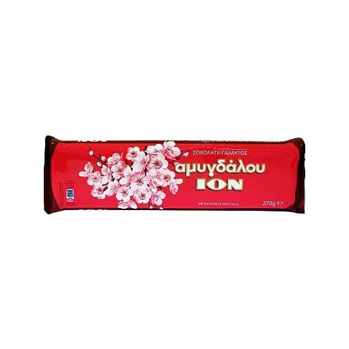 ΙΟΝ ΣΟΚΟΛΑΤΑ ΓΑΛΑΚΤΟΣ ΑΜΥΓΔΑΛΟΥ 270gr. - (No 1215)