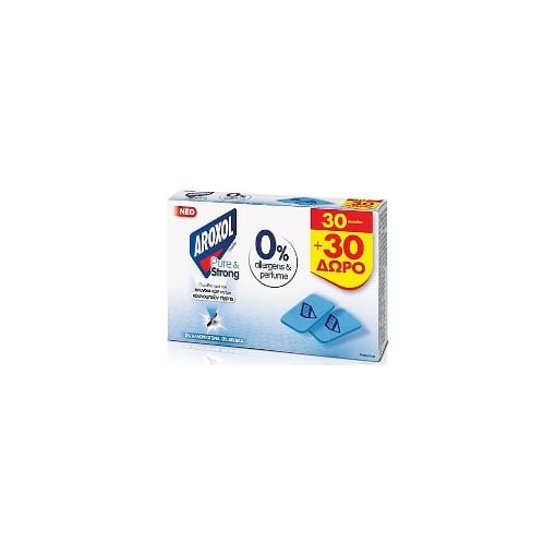 AROXOL ΜΑΤ ΤΑΜΠΛΕΤΕΣ (PURE AND STRONG)  (30+30 ΔΩΡΟ)
