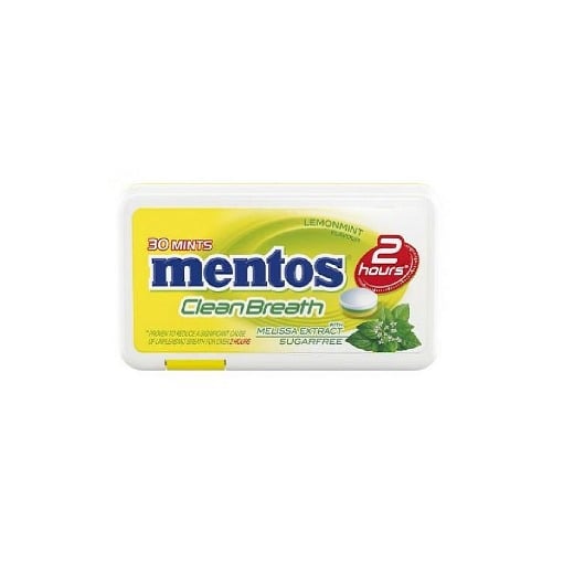 MENTOS CLEAN BREATH LEMON MINT 21g