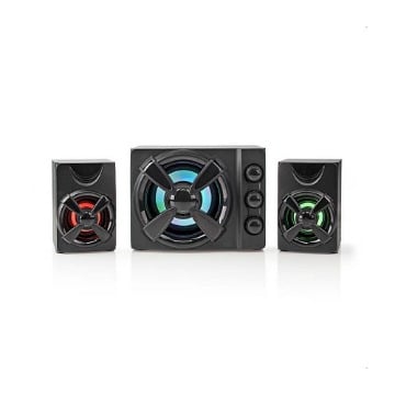ΣΤΕΡΕΟΦΩΝΙΚΑ ΗΧΕΙΑ GAMING 2.1 ΜΕ ΦΩΤΙΣΜΟ LED 33W NEDIS GSPR31021BK