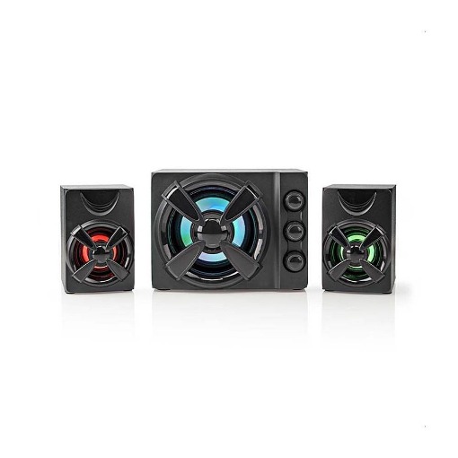 ΣΤΕΡΕΟΦΩΝΙΚΑ ΗΧΕΙΑ GAMING 2.1 ΜΕ ΦΩΤΙΣΜΟ LED 33W NEDIS GSPR31021BK