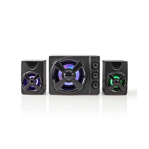 ΣΤΕΡΕΟΦΩΝΙΚΑ ΗΧΕΙΑ GAMING 2.1 ΜΕ ΦΩΤΙΣΜΟ LED 33W NEDIS GSPR31021BK