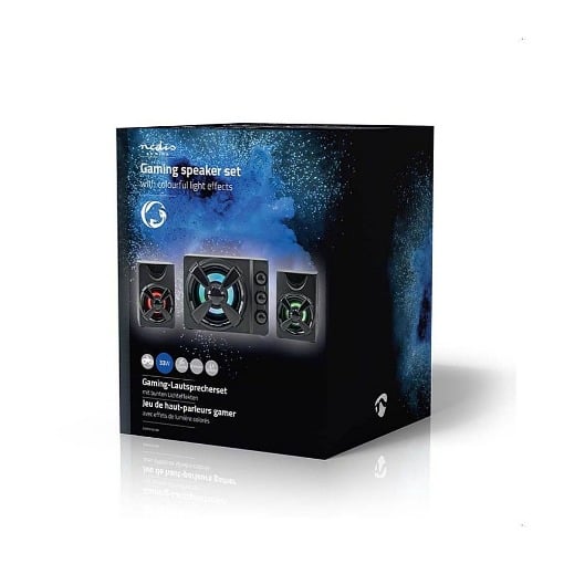 ΣΤΕΡΕΟΦΩΝΙΚΑ ΗΧΕΙΑ GAMING 2.1 ΜΕ ΦΩΤΙΣΜΟ LED 33W NEDIS GSPR31021BK
