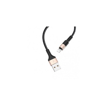 HOCO X26 ΚΑΛΩΔΙΟ LIGHTNING ΦΟΡΤΙΣΗΣ & DATA 1m (BLACK/GOLD)
