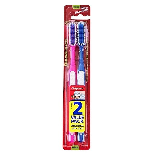 COLGATE ΟΔΟΝΤΟΒΟΥΡΤΣΑ DOUBLE ACTION (2τεμ)