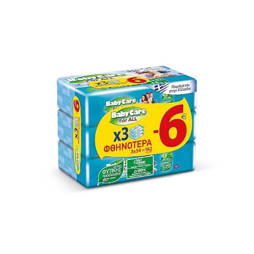 BABYCARE ΜΩΡΟΜΑΝΤΗΛΑ FOR ALL  (3x54τεμ.) - (-6,00€)