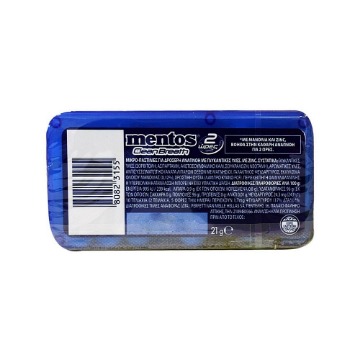 MENTOS CLEAN BREATH PEPPERMINT 21gr