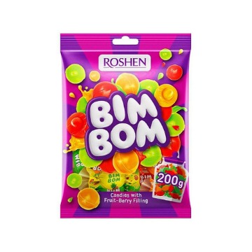 ROSHEN BIM BOM ΚΑΡΑΜΕΛΕΣ ΓΕΜΙΣΤΕΣ 200gr. - (ΜΕ ΦΡΟΥΤΑ)