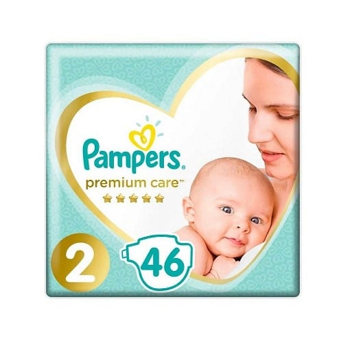 PAMPERS PREMIUM CARE Νο 2 (46τεμ.) - (4-8kg)