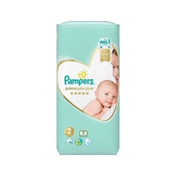 PAMPERS PREMIUM CARE Νο 2 (46τεμ.) - (4-8kg)