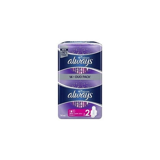 ALWAYS PLATINUM ULTRA SUPER PLUS DUO PACK (14τεμ.)