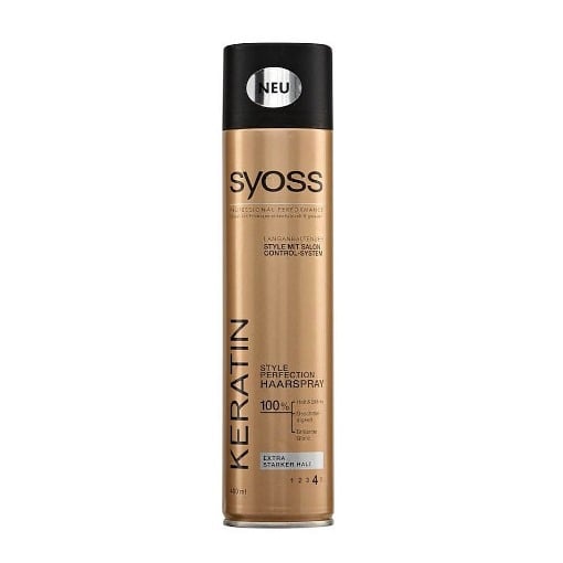 SYOSS HAIR SPRAY 400ml - (No 4) (KERATIN/ΧΡΥΣΟ)