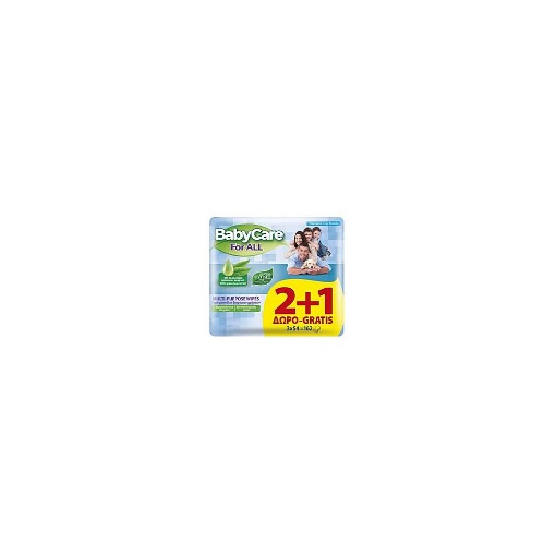 Εικόνα της BABYCARE FOR ALL (3X54τμχ.) - (ΜΕ ΕΚΧΥΛΙΣΜΑ ΠΡΑΣΙΝΟΥ ΤΣΑΓΙΟΥ)
