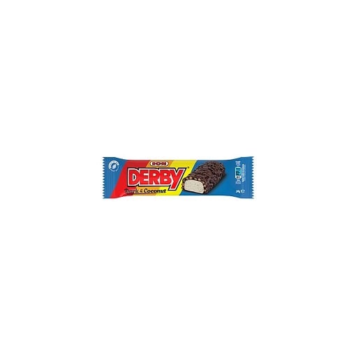 DERBY DARK CHOCOLATE WITH CRISP RICE AND COCONUT FILLING 38gr