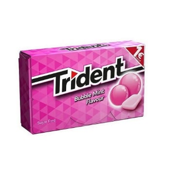 TRIDENT BUBBLE MINT ΤΣΙΚΛΕΣ ΧΩΡΙΣ ΖΑΧΑΡΗ (23,8g)