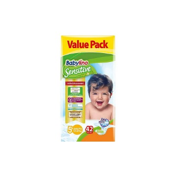BABYLINO ΠΑΝΑ VALUE SENSITIVE No 5+ - (13-27kg) (42τεμ.)