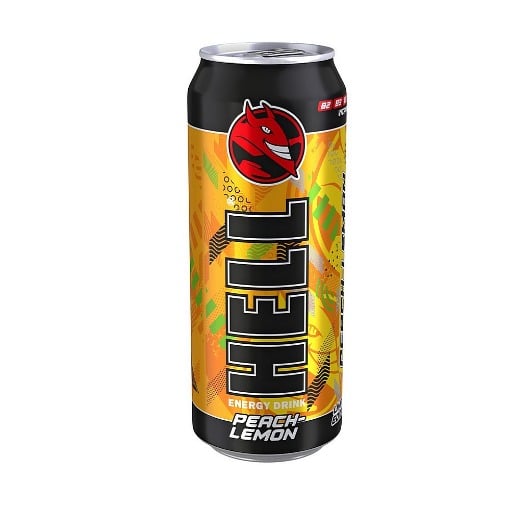 HELL ENERGY DRINK 500ml - (PEACH LEMON)