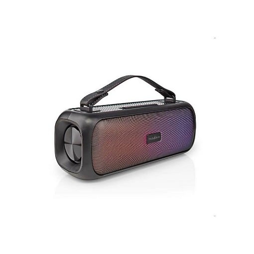 ΦΟΡΗΤΟ TWS ΗΧΕΙΟ BLUETOOTH 30W ΜΕ ΑΦΑΙΡΟΥΜΕΝΗ ΔΕΡΜΑΤΙΝΗ ΛΑΒΗ ΜΕΤΑΦΟΡΑΣ NEDIS SPBB316BK