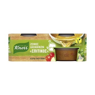 KNORR ΣΠΙΤΙΚΟΣ ΖΩΜΟΣ ΛΑΧΑΝΙΚΩΝ (4x28gr)