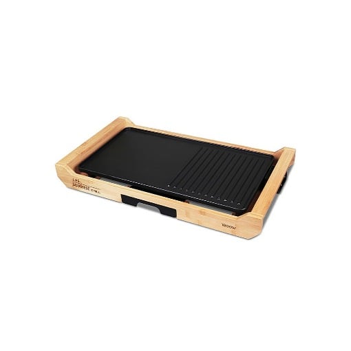ΗΛΕΚΤΡΙΚΗ ΓΚΡΙΛΙΕΡΑ TEPPANYAKI ΜΕ ΠΛΑΙΣΙΟ ΑΠΟ BAMBOO 1.800W LIFE JAPANESE GRILL