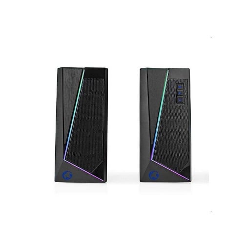 ΣΤΕΡΕΟΦΩΝΙΚΑ GAMING ΗΧΕΙΑ 2.0 18W ΜΕ RGB ΦΩΤΙΣΜΟ NEDIS GSPR31020BK