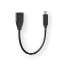 ΚΑΛΩΔΙΟ OTG, USB 3.2 GEN 1x1 TYPE-C - USB A 0.2m NEDIS CCGT61710BK02
