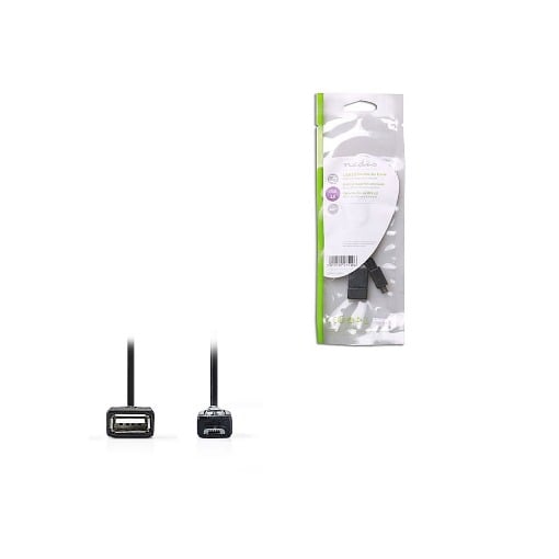 ΚΑΛΩΔΙΟ OTG, USB HIGH-SPEED - USB MICRO B 0.2m NEDIS CCGP60515BK02