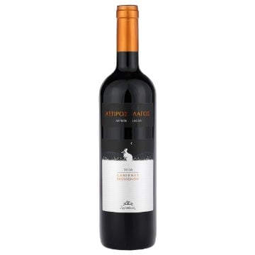 ΑΣΠΡΟΣ ΛΑΓΟΣ ΕΡΥΘΡΟΣ ΞΗΡΟΣ 750ml - (CABERNET SAUVIGNON)