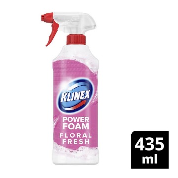 KLINEX ΣΠΡΕΥ FOAM ΚΑΘΑΡΙΣΤΙΚΟ ΜΠΑΝΙΟΥ 435ml - FLORAL