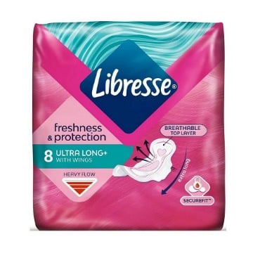 LIBRESSE ΣΕΡΒΙΕΤΑ ULTRA THIN LONG 8τεμ.
