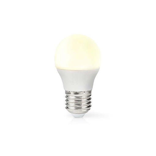 ΛΑΜΠΑ LED , E27 , G45 , 4.9W ΘΕΡΜΟ ΛΕΥΚΟ ΦΩΣ ΚΑΙ 470 LUMEN NEDIS LBE27G452