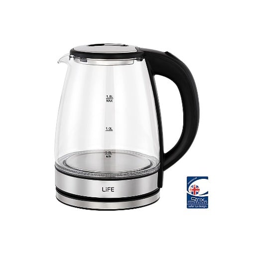 ΒΡΑΣΤΗΡΑΣ ΓΥΑΛΙΝΟΣ 1.8L  2.200W  LIFE CRYSTAL