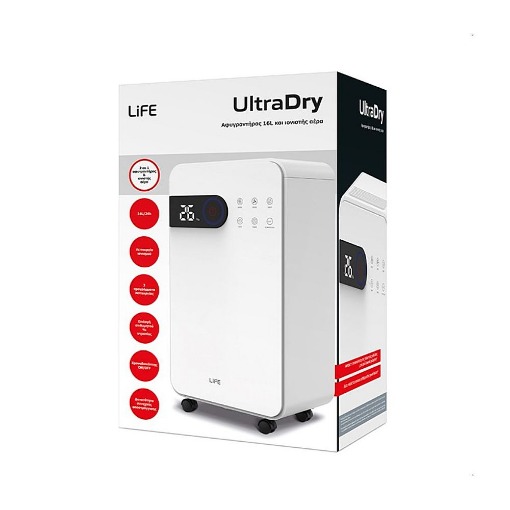 ΑΦΥΓΡΑΝΤΗΡΑΣ 16L ΚΑΙ ΙΟΝΙΣΤΗΣ ΑΕΡΑ LIFE ULTRADRY