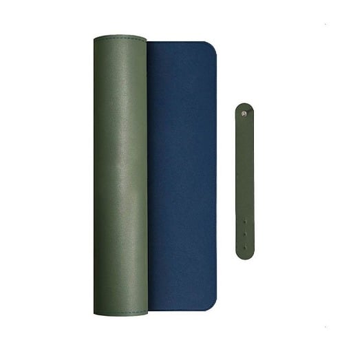 XL ΔΕΡΜΑΤΙΝΟ MOUSEPAD ΔΙΠΛΗΣ ΟΨΗΣ ΛΑΔΙ/ΜΠΛΕ 800x345x1.8mm NOD STATUS XL GREEN-BLUE