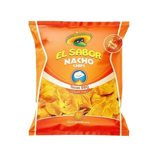 EL SABOR NACHO CHIPS 225g - (TEXAS BBQ)