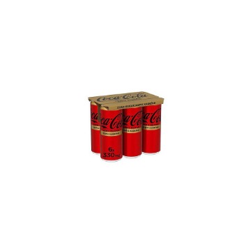 COCA COLA ZERO (6x330gr) - (ΧΩΡΙΣ ΚΑΦΕΪΝΗ)