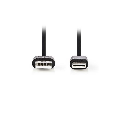 ΚΑΛΩΔΙΟ USB HIGH-SPEED A - USB TYPE-C 0.1m NEDIS CCGP60600BK01