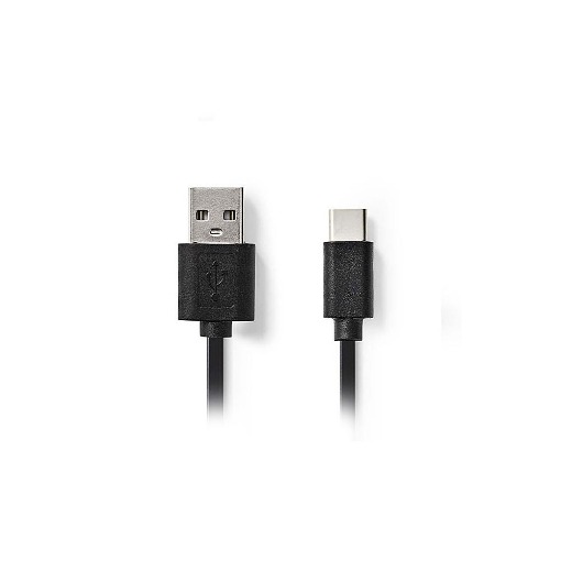 ΚΑΛΩΔΙΟ USB HIGH-SPEED A - USB TYPE-C 0.1m NEDIS CCGP60600BK01